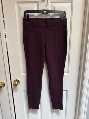 Liverpool Skinny Ponte Pants in Plum